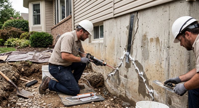Basement Crack Repair in Fort Collins, CO
