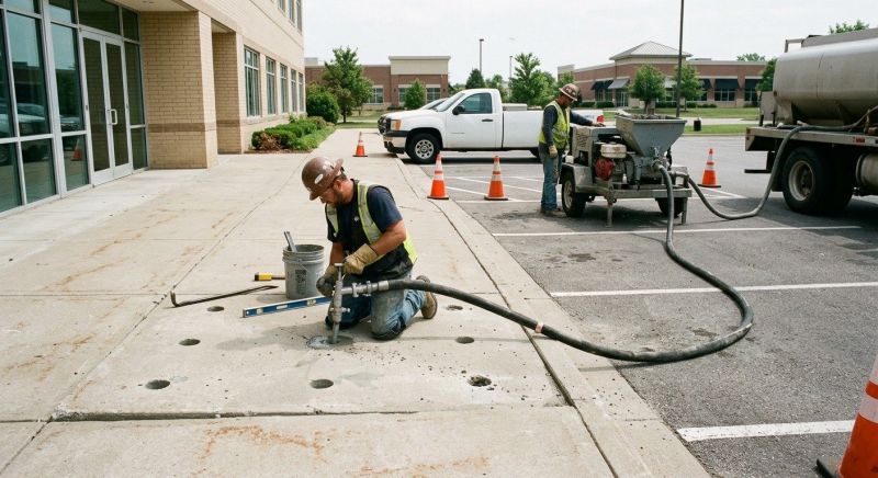 Commercial Concrete Mudjacking in Columbus, OH