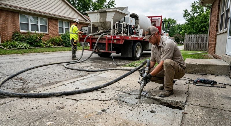 Concrete Settlement Repair in San Antonio, TX