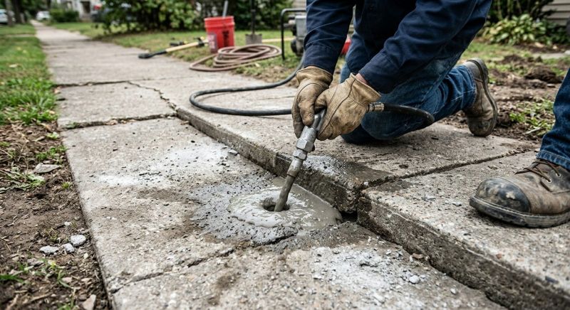 Concrete Settlement Repair in Corpus Christi, TX