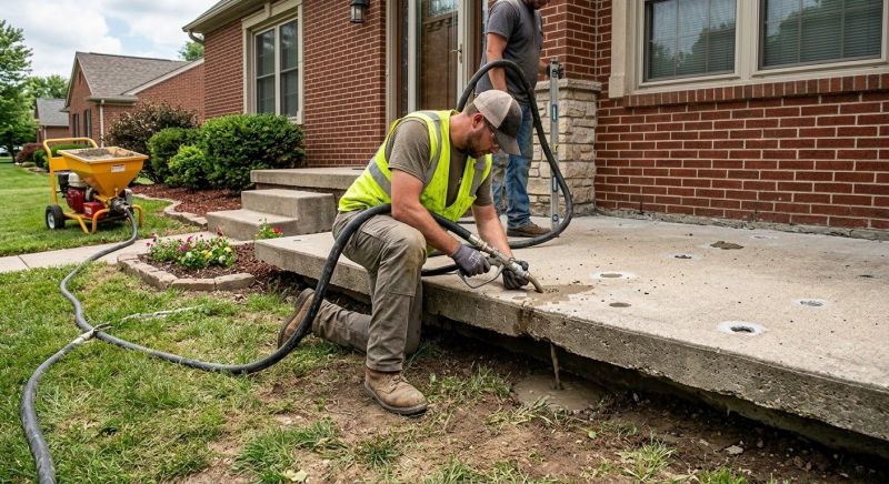 Concrete Settlement Repair in Columbus, OH