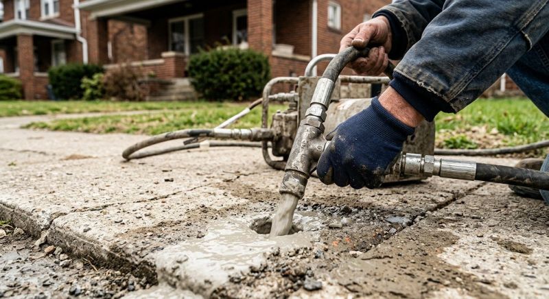 Patio Mudjacking in West Des Moines, IA