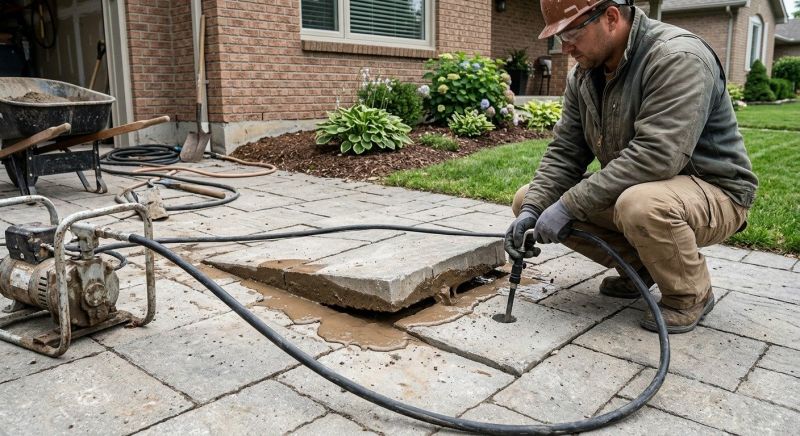 Sunken Patio Repair in Columbus, OH