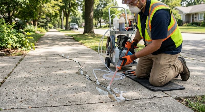 Sunken Sidewalk Repair in Tampa, FL