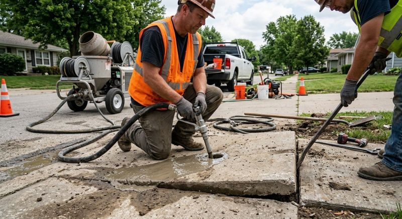 Sunken Sidewalk Repair in Corpus Christi, TX